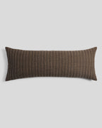 Garment Dyed Channel Body Pillow Cover (Warm Grey)