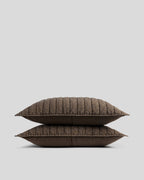 Garment Dyed Channel Sham Set (Warm Grey)