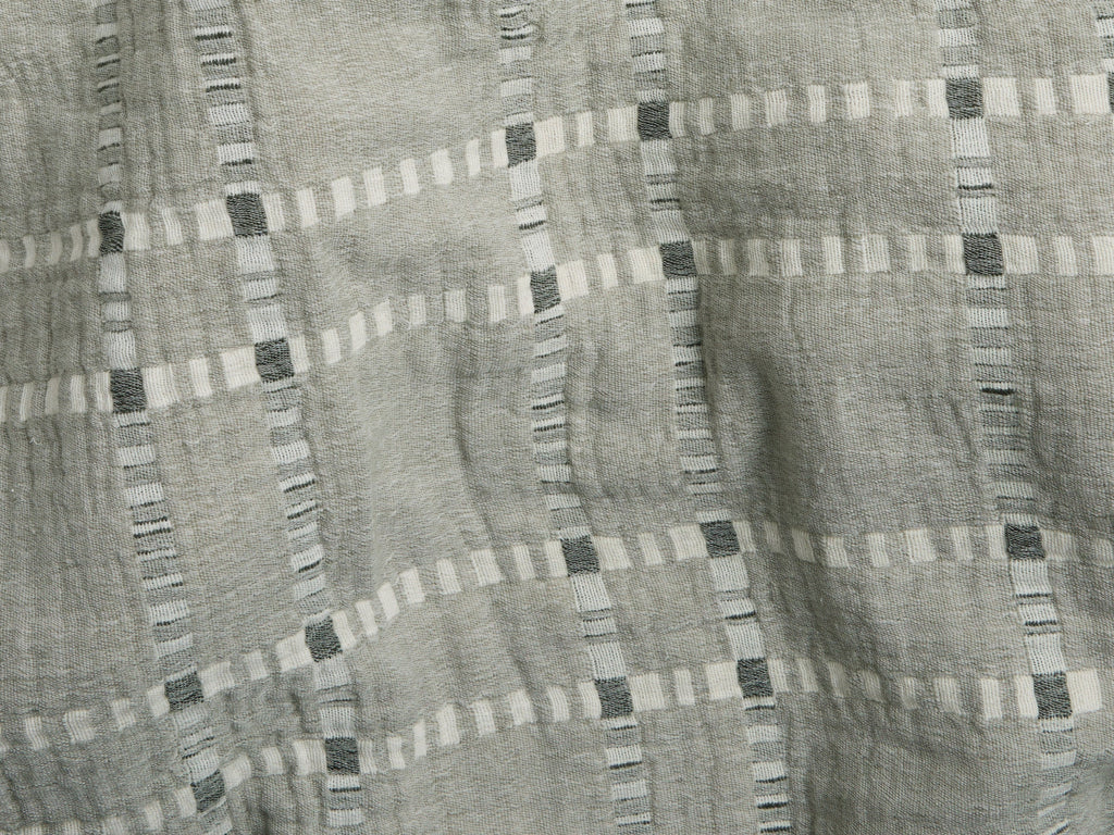 Grid Cotton Wool Coverlet - FINAL SALE (Moss)