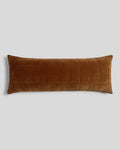 Hand Stitched Velvet Body Pillow Cover (Tobacco)