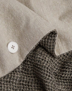 Honeycomb Duvet Cover - FINAL SALE (Soft Black and Natural)