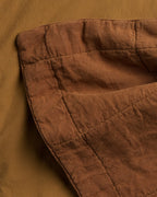 Linen Box Quilted Sham Set (Tobacco)