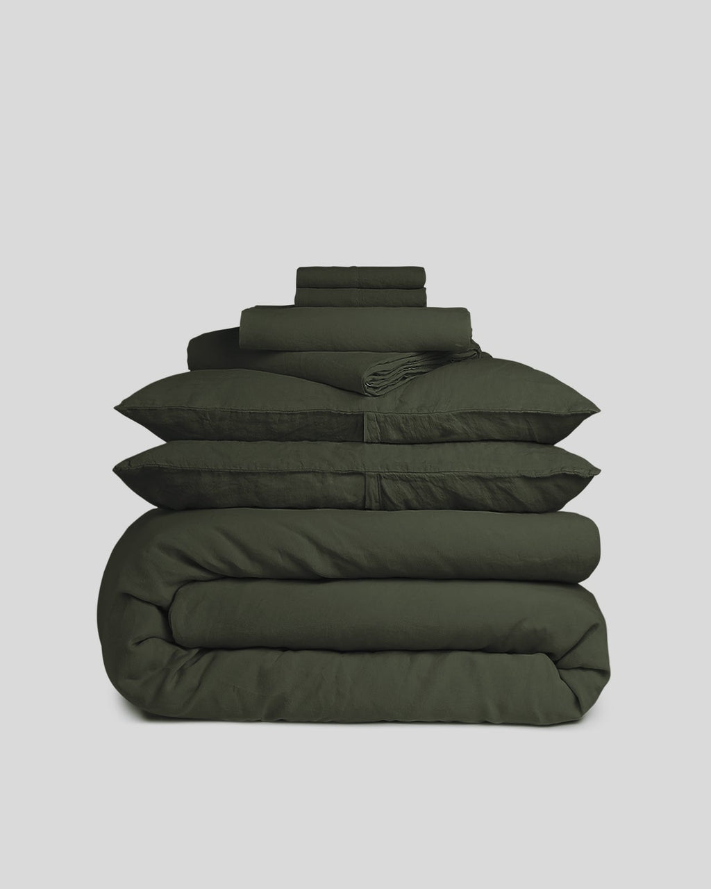 Linen Bundle - Evergreen K/CK