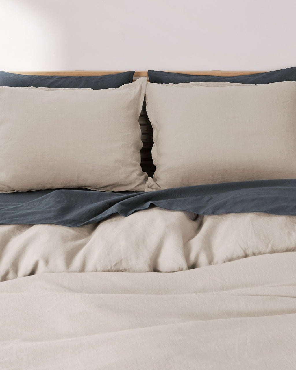 Linen Duvet Cover Set - Bone F/Q
