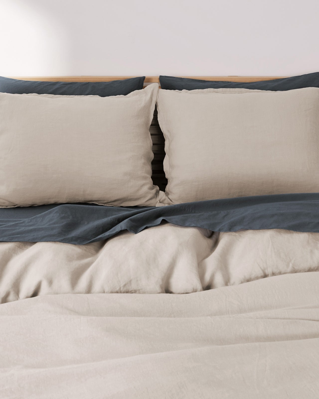 Linen Duvet Cover Set - Bone F/Q