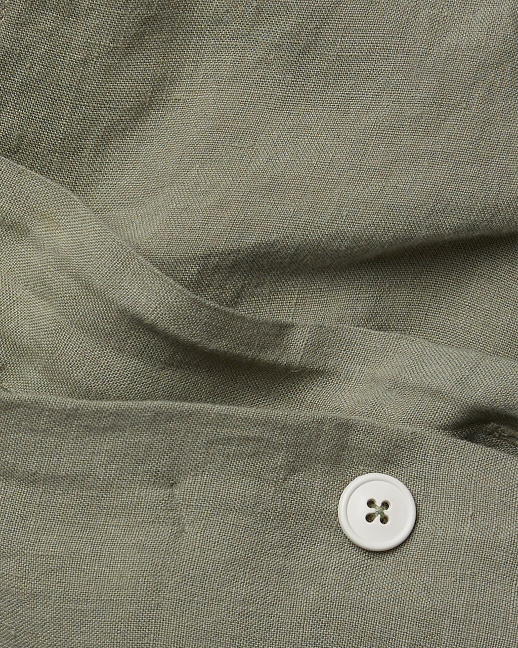 Linen Duvet Cover Set - Moss F/Q