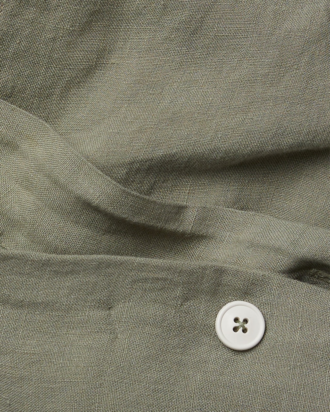 Linen Duvet Cover Set - Moss F/Q