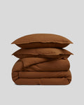 Linen Duvet Cover Set - Tobacco F/Q