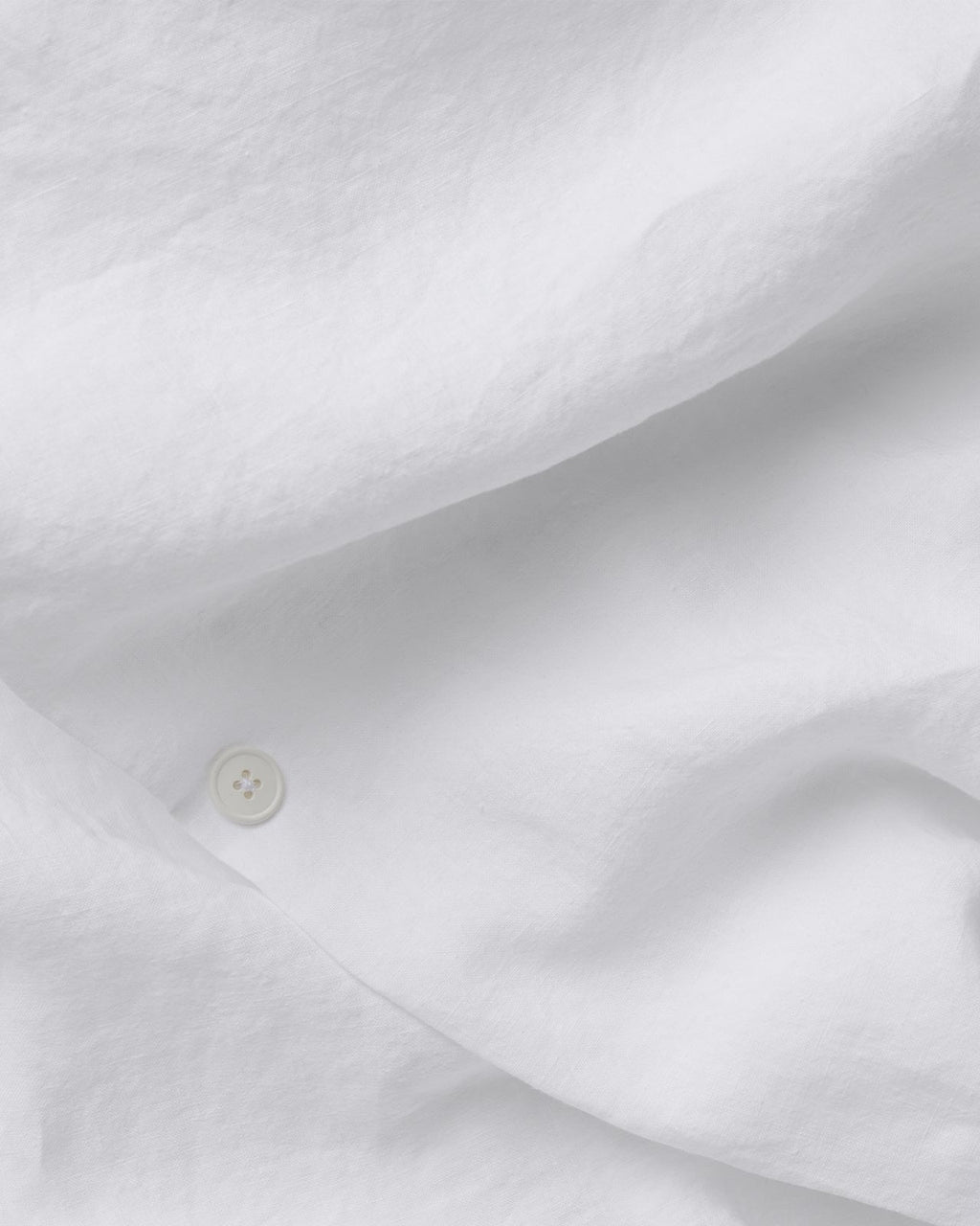 Linen Duvet Cover Set - White F/Q