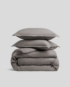 Linen Duvet Cover Set - Pebble F/Q
