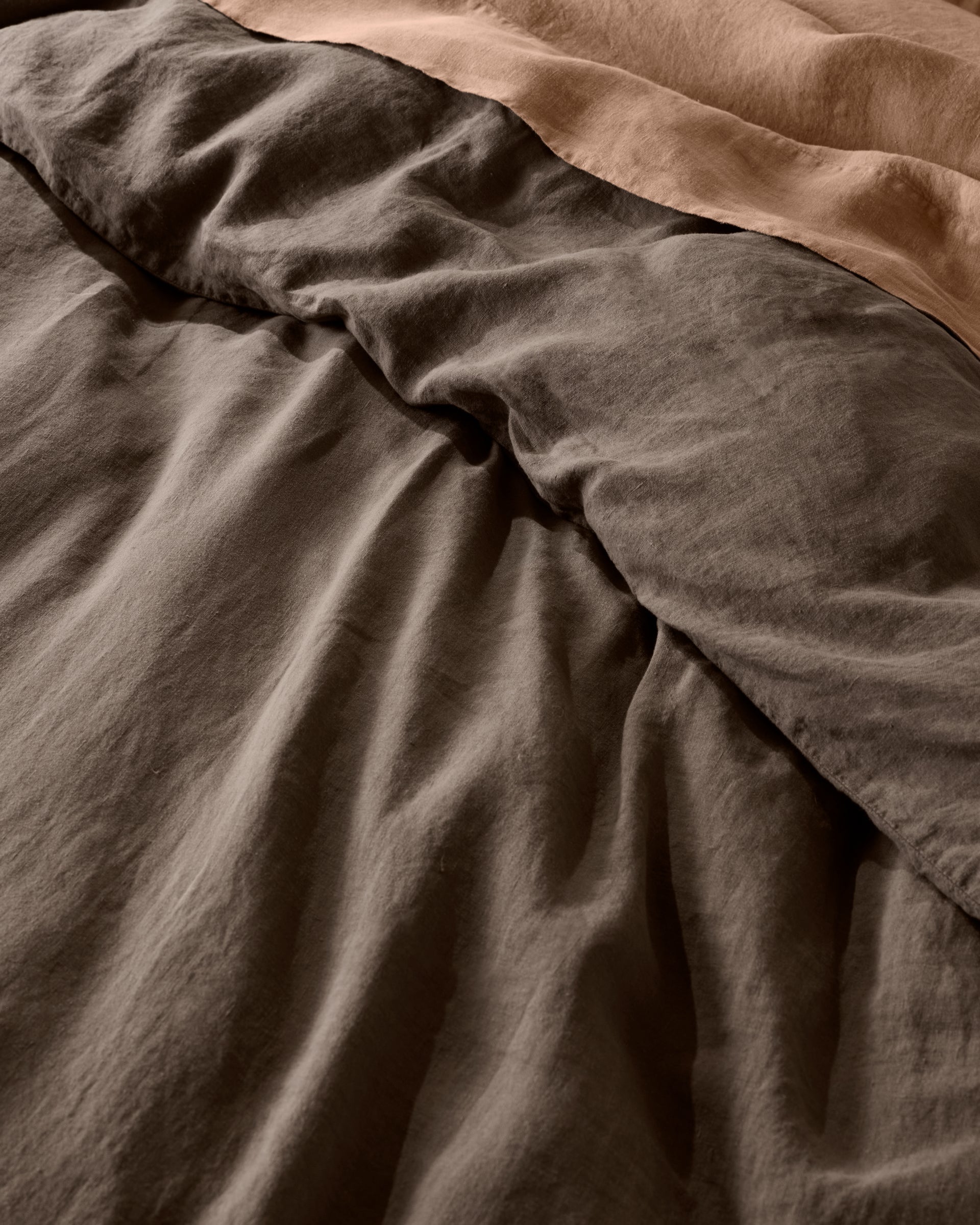 Linen Duvet Cover Set - Warm Grey K/CK