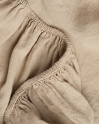 Linen Fitted Sheet (Toast)