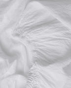 Linen Fitted Sheet (White)