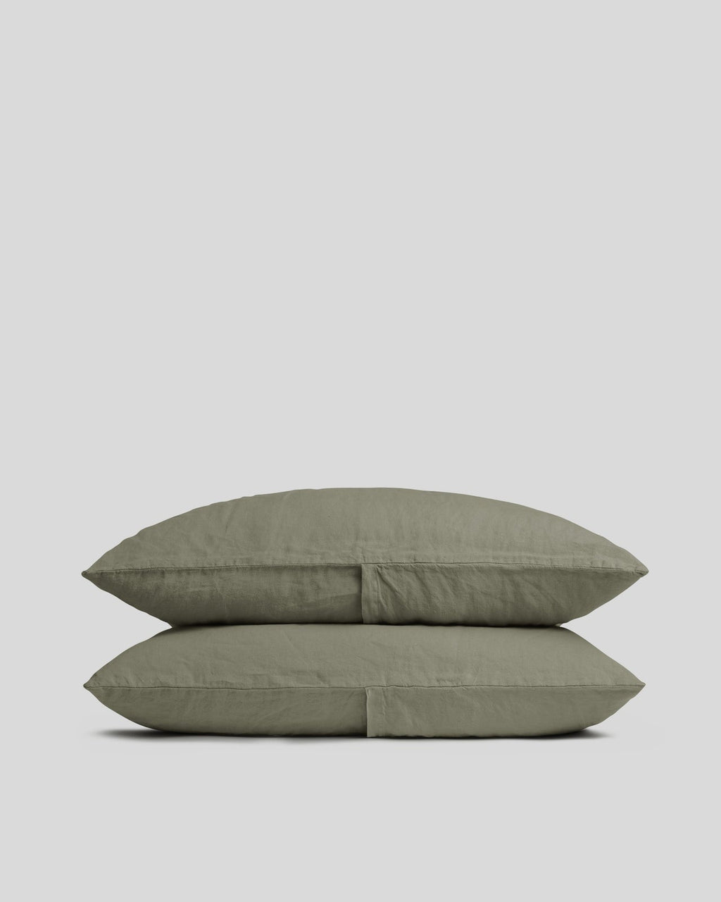 Linen Pillowcase Set (Moss)