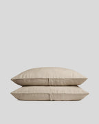 Linen Pillowcase Set (Toast)