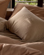 Linen Pillowcase Set (Toast)