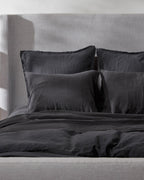 Linen Pillowcase Set - FINAL SALE (Coal)
