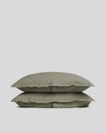 Linen Sham Set (Moss)