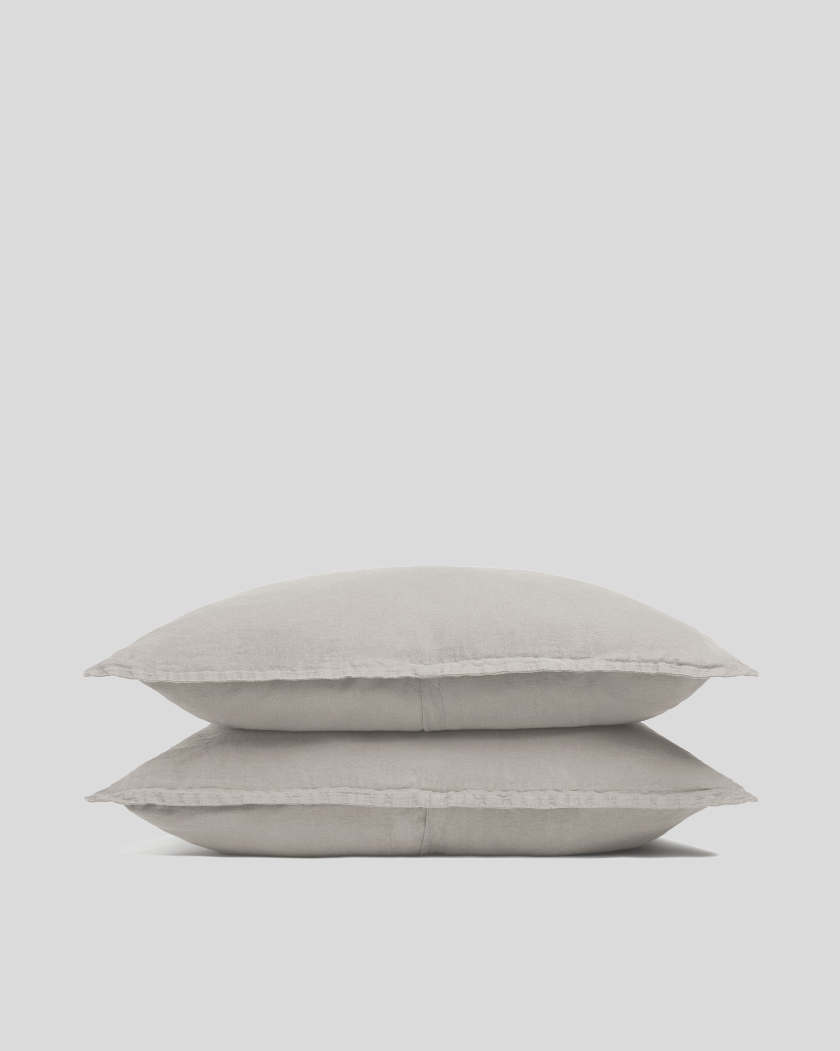 Linen Sham Set (Dove)