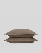 Linen Sham Set (Warm Grey)