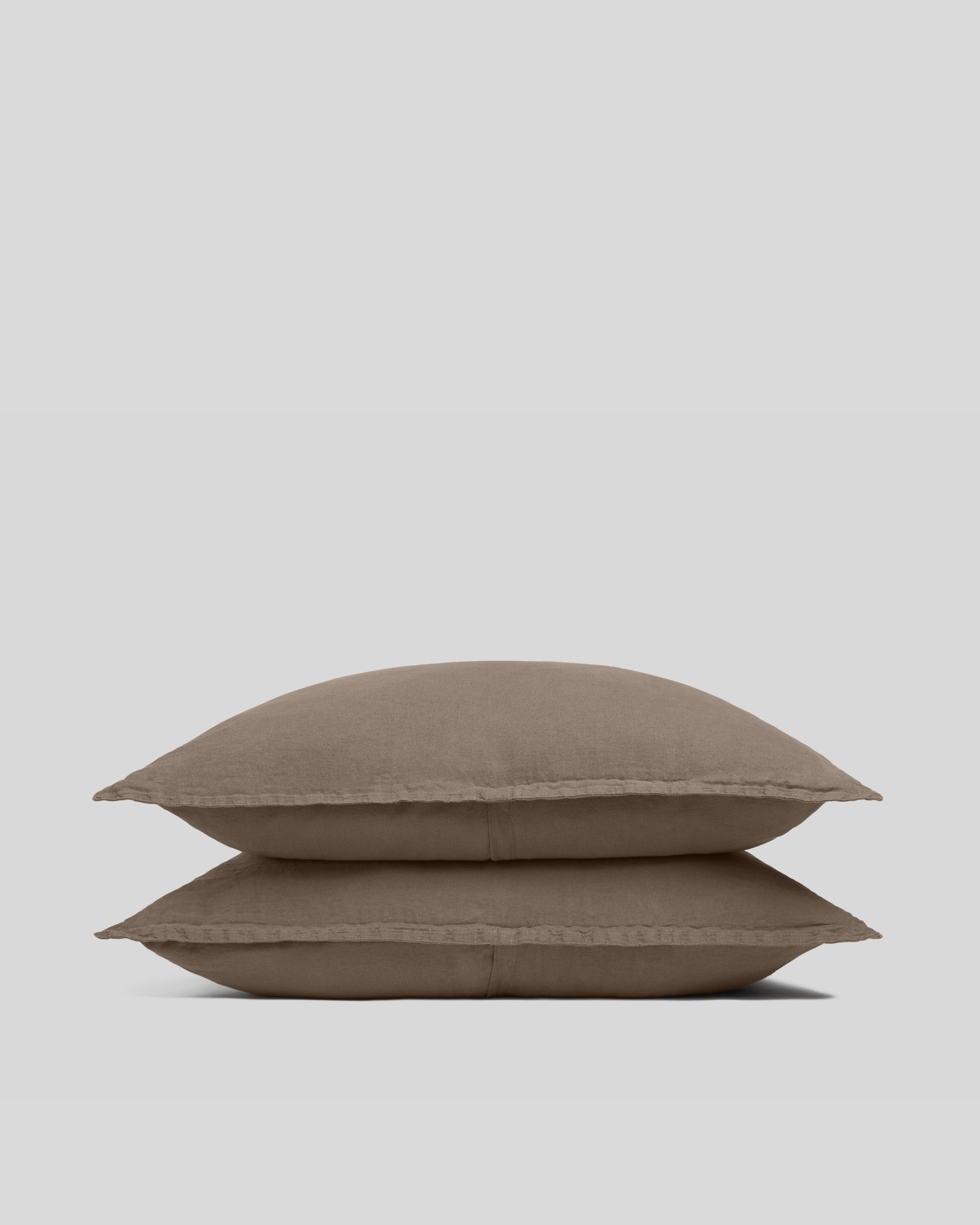 Linen Sham Set (Warm Grey)