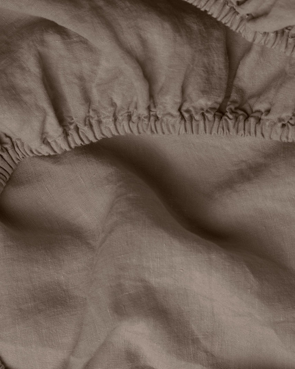 Linen Fitted Sheet (Warm Grey)