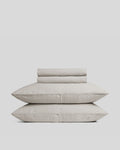 Linen Sheet Set - Dove K/CK