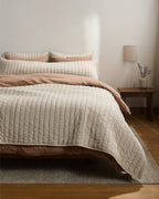 Garment Dyed Channel Body Pillow Cover (Bone)
