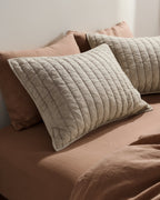 Garment Dyed Channel Sham Set (Bone)