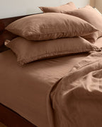 Linen Fitted Sheet (Adobe)
