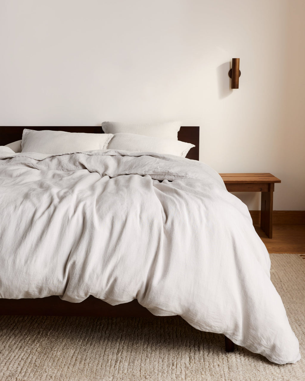 Linen Sheet Set - Dove K/CK