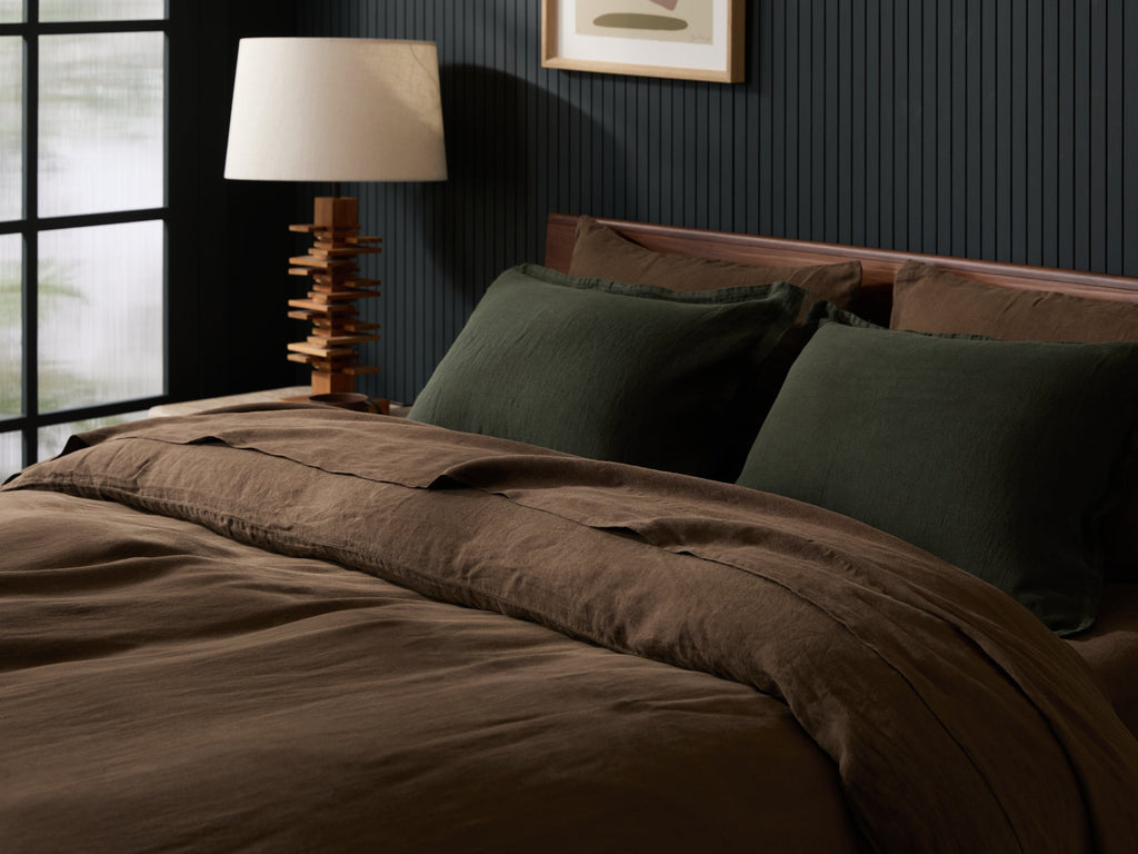 Linen Duvet Cover Set - Java F/Q