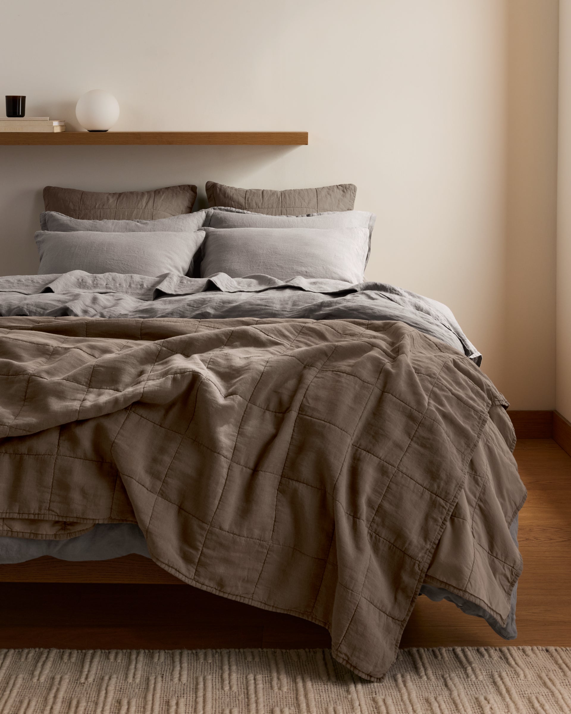 Linen Pillowcase Set (Pebble)