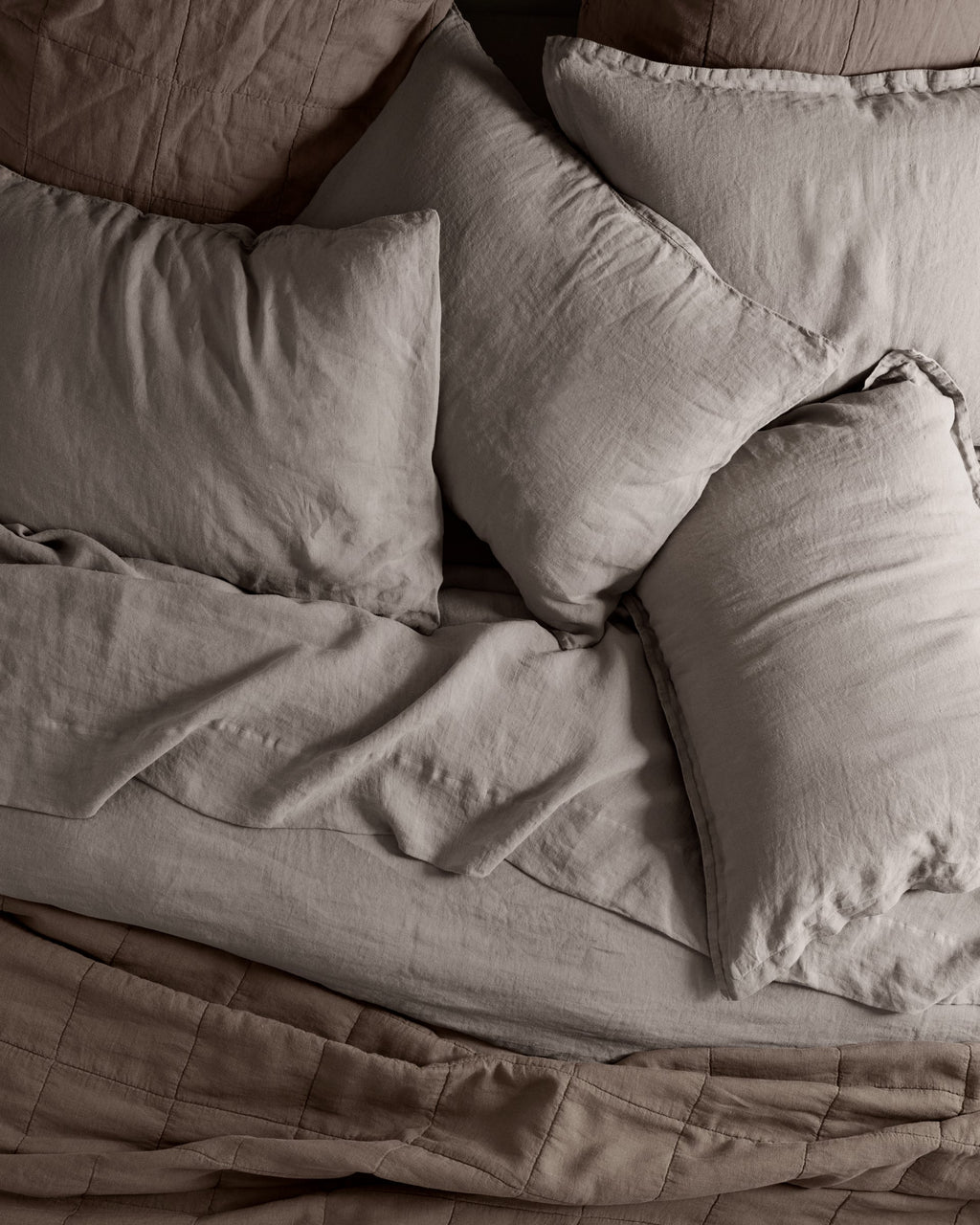 Linen Sham Set (Pebble)