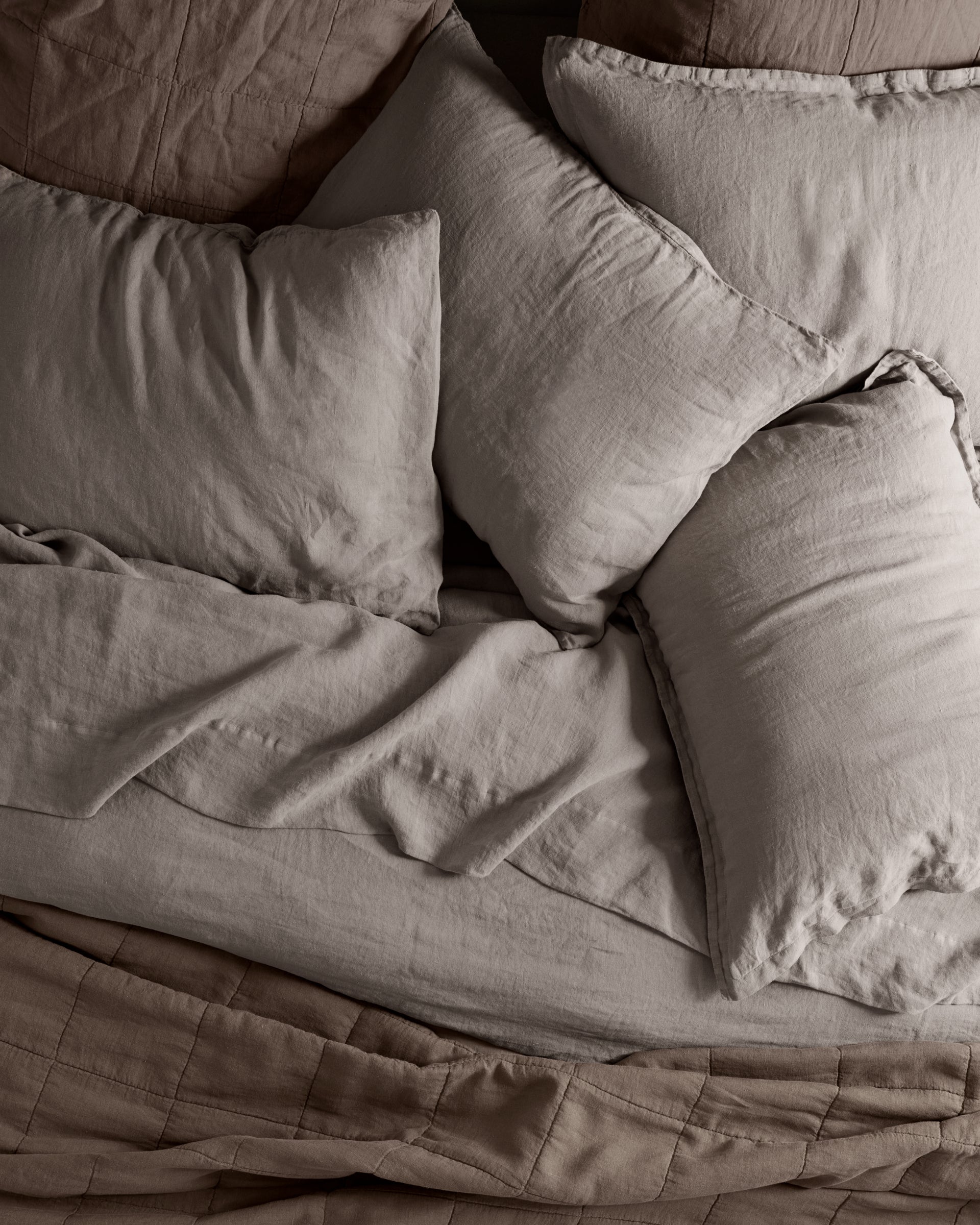 Linen Sham Set (Pebble)