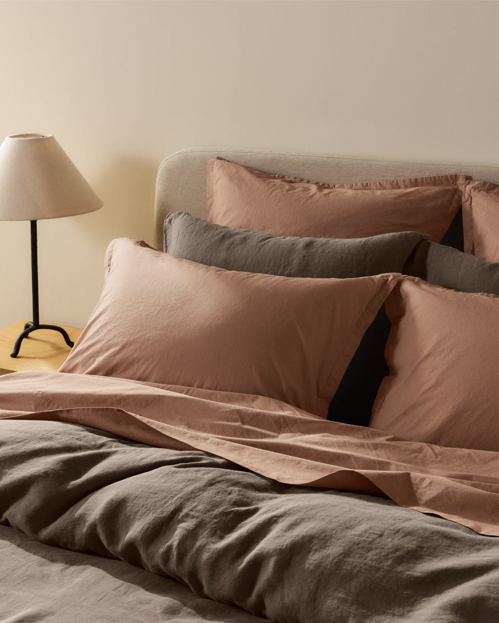 Brushed Cotton Sham Set (Adobe)