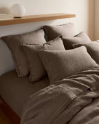 Linen Sham Set (Warm Grey)