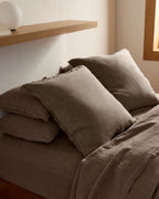 Linen Euro Sham (Warm Grey)