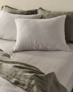 Linen Pillowcase Set (Dove)