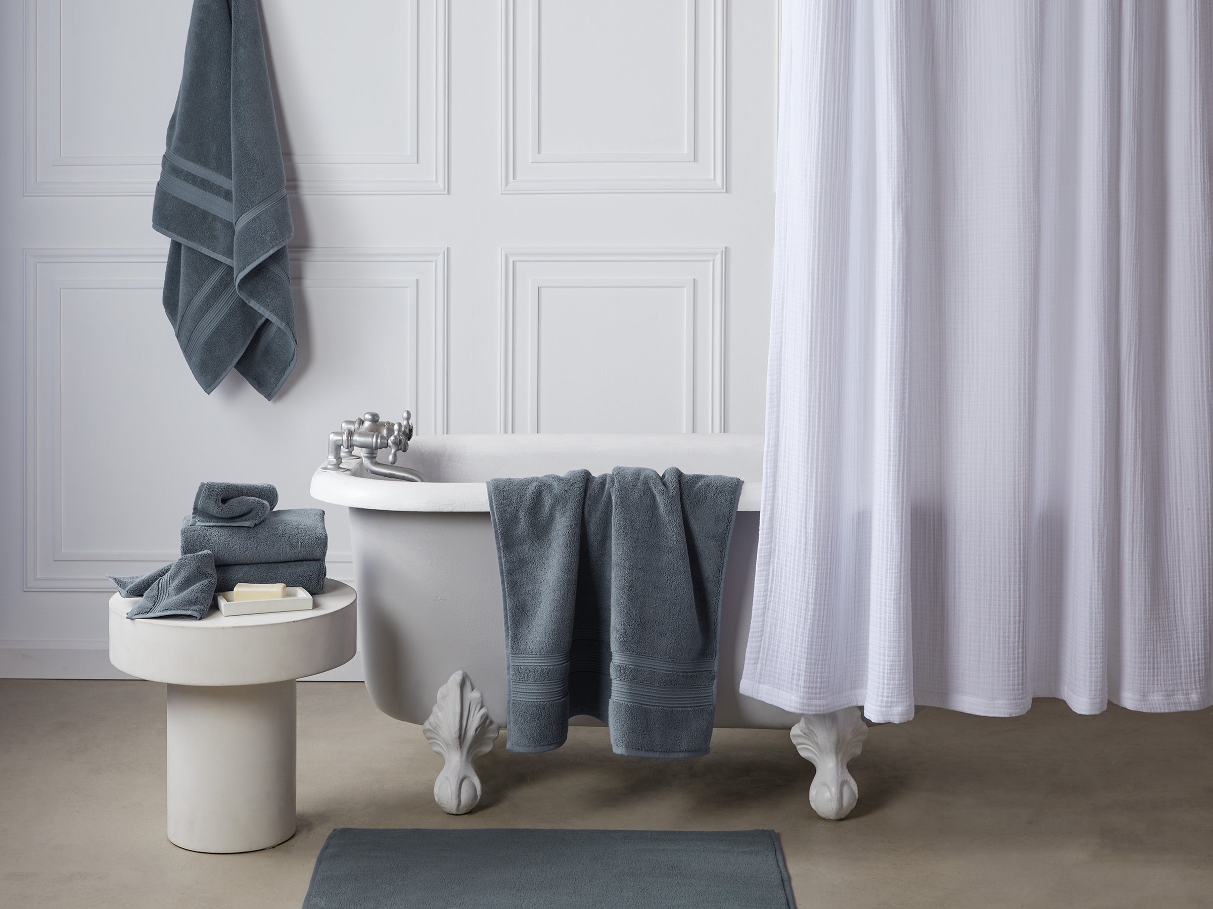 4+4 Classic Turkish Cotton Bath Bundle - Dusk