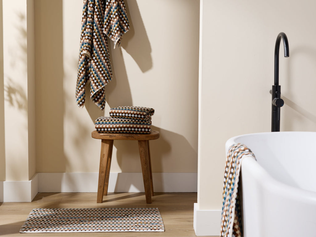 6+6 Organic Mosaic Bath Bundle - Multi