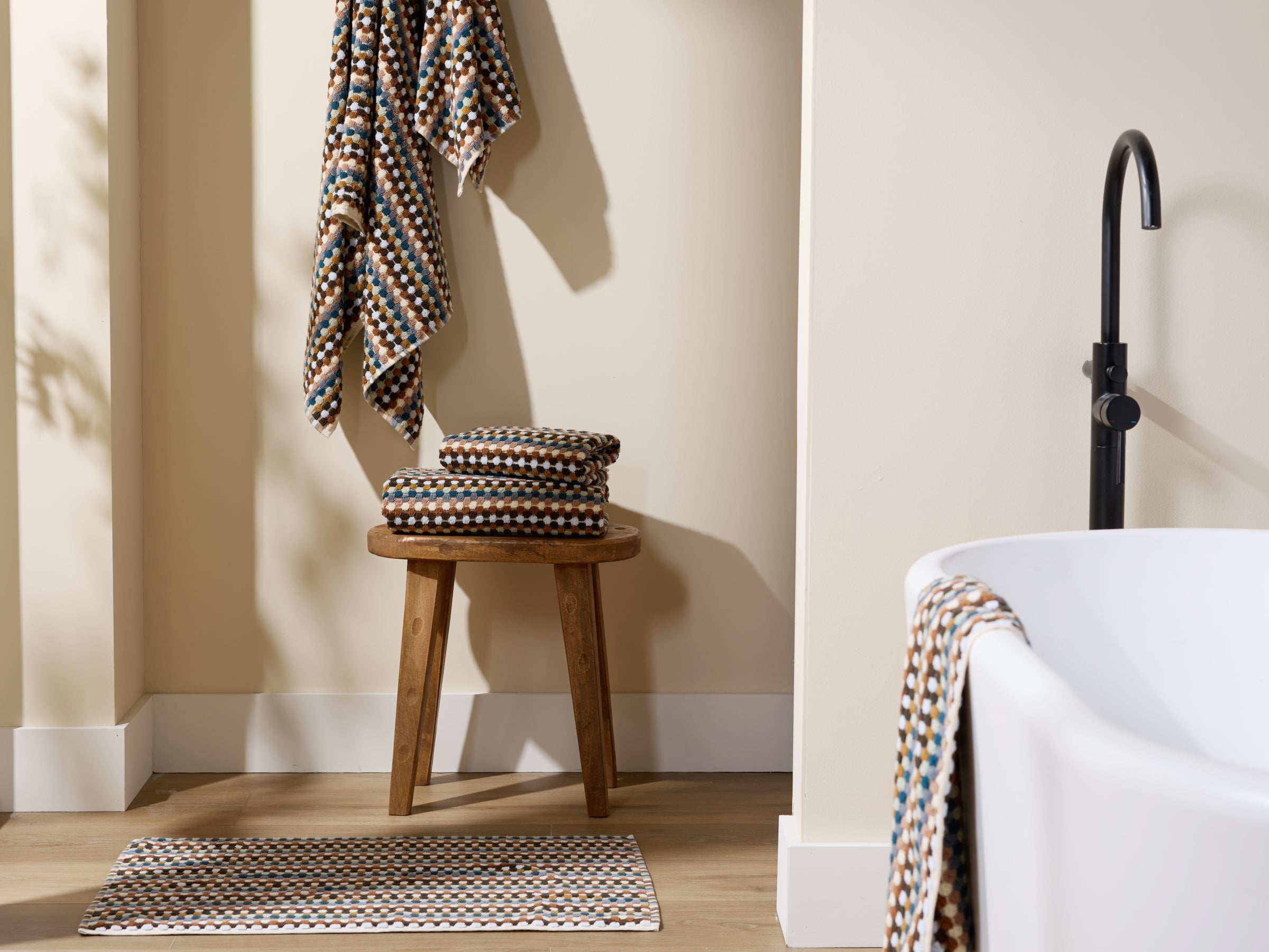 6+6 Organic Mosaic Bath Bundle - Multi