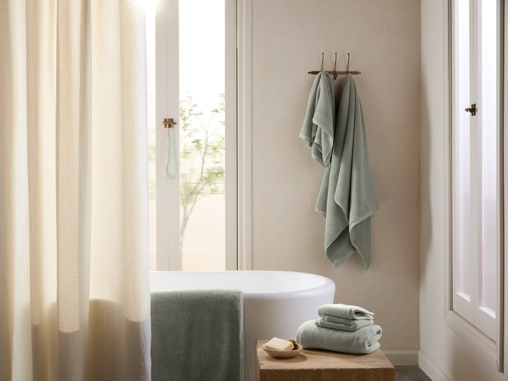 4+4 Organic Plush Bath Bundle - Sage