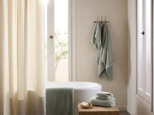 4+4 Organic Plush Bath Bundle - Sage