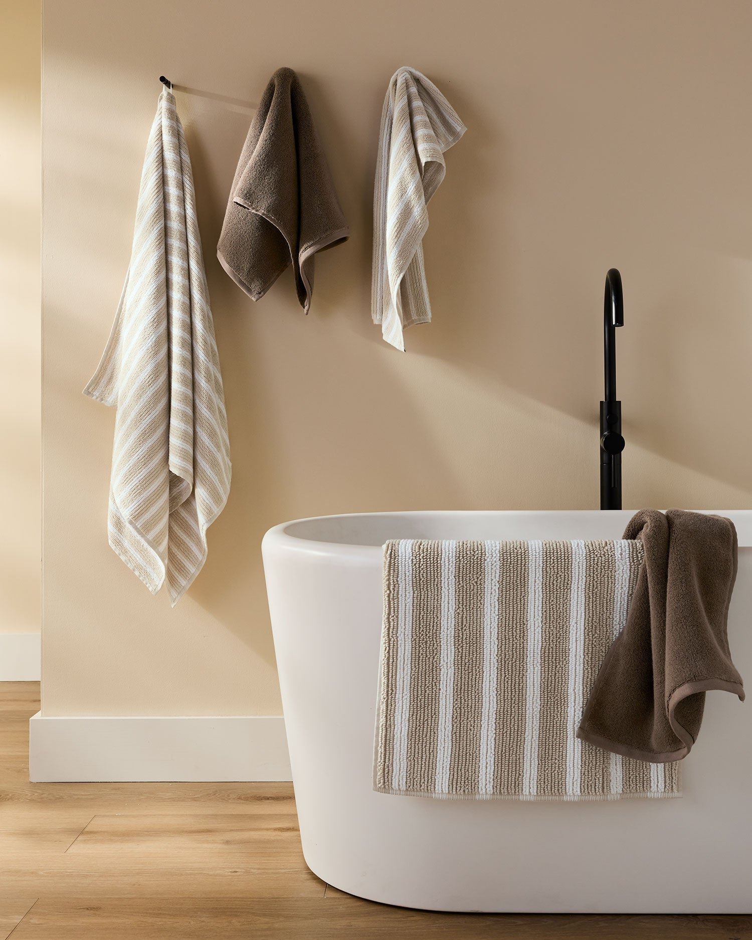 2+2 Organic Plush Bath Bundle - Warm Grey