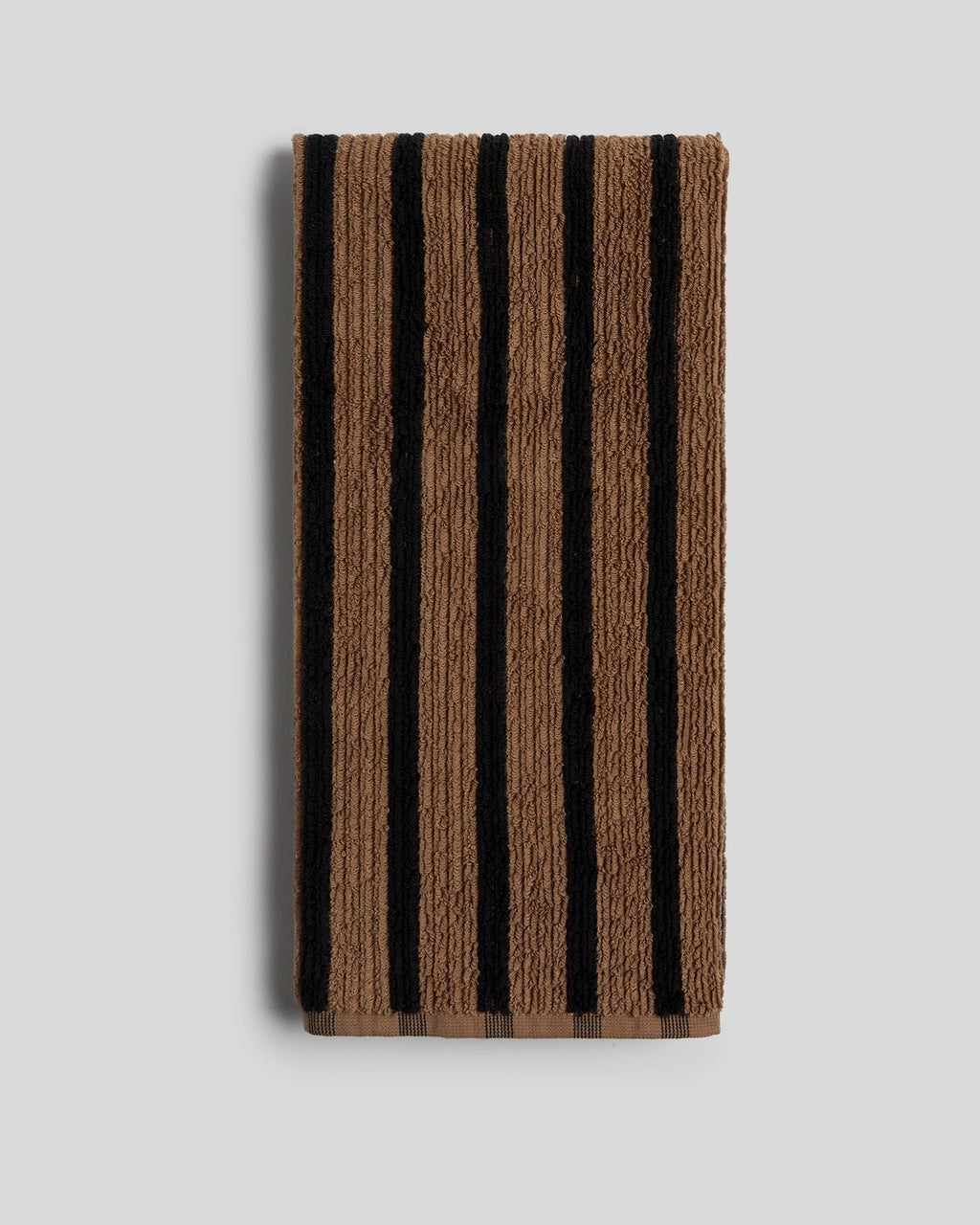 2+2 Organic Resort Stripe Bath Bundle - Camel with Soft Black