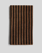 2+2 Organic Resort Stripe Bath Bundle - Camel with Soft Black