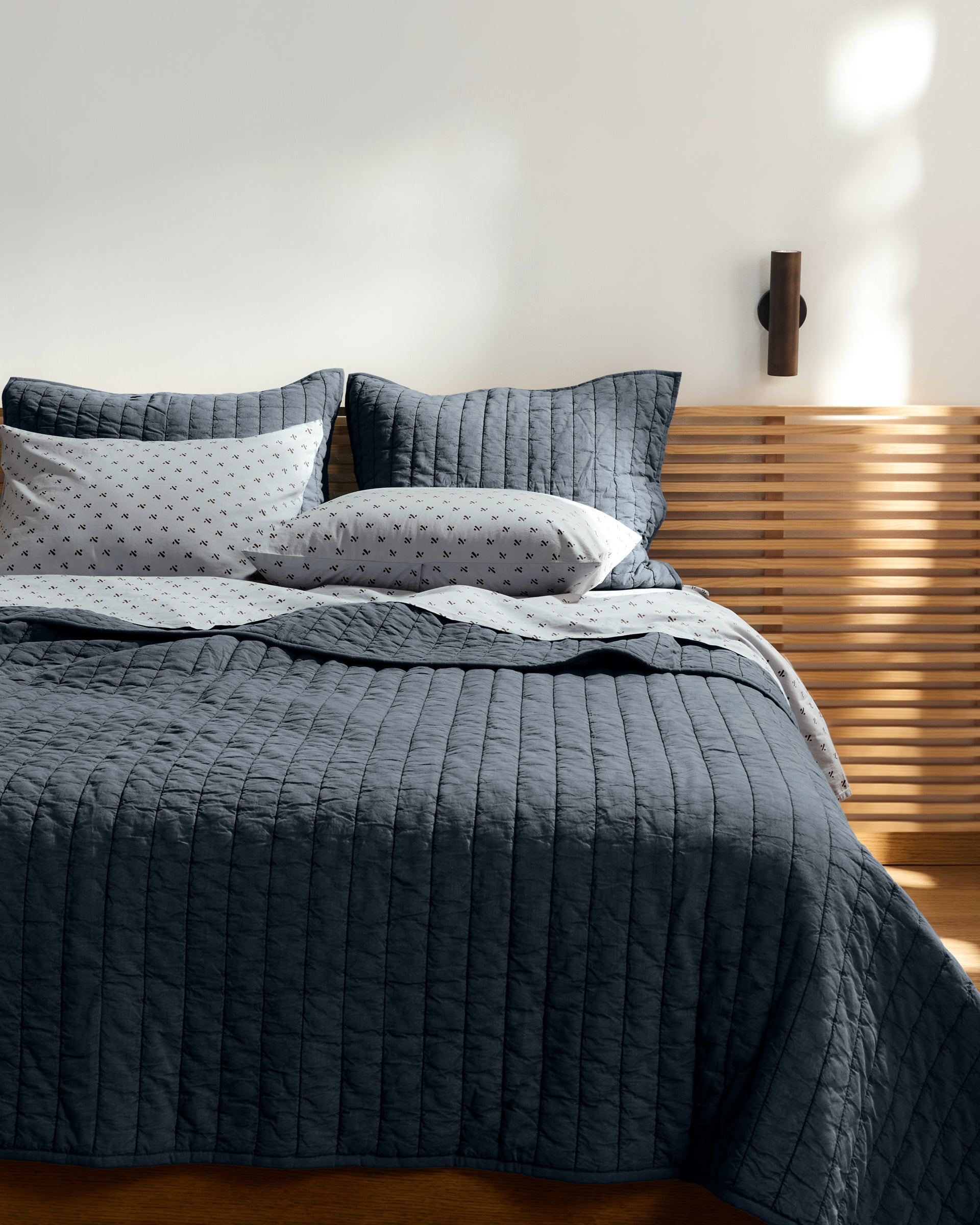 Garment Dyed Channel Quilt (Dusk)