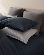 Linen Euro Sham (Pebble)