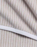 2+2 Pinstripe Bath Bundle - Bone and White